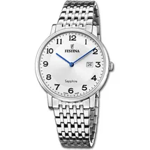 Festina Classic Steel Quarz Edelstahl 39,3 mm F20018/4