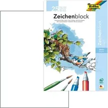 Folia Zeichenblock 25 Blatt 80 g/m2 Weiß