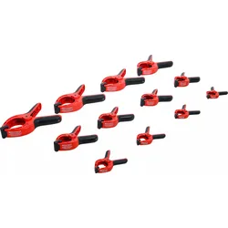 BGS DIY 59858 Satz Leimzwingen Nylon Länge 85-160mm 12 teilig