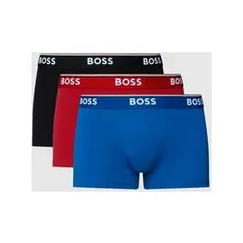 HUGO BOSS 3P Power Trunk black/red M 3er Pack
