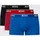 HUGO BOSS 3P Power Trunk black/red M 3er Pack