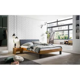 Hasena Massivholzbett Sondrio 90 x 200 cm Holz Braun Wildeiche