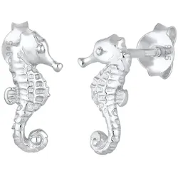 Elli Seepferdchen Stecker Maritim 925 Silber Ohrringe   Damen 