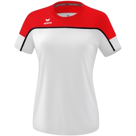 Erima Damen „CHANGE by erima" funktionelles T-Shirt, weiß/rot/schwarz, 34