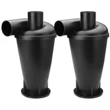 BlingBin Absauganlage Zyklon Staubsauger Filter Pulver Staubsammler Filter Trenner Industrie, (1er Set, 2-tlg., 2tlg), Staubabsaugung Dust Filter Staubsauger Filter Werkzeug schwarz
