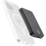 Cellular Line Cellularline Wireless power bank MAG 5000 mAh Powerbank USB Typ-C Kabelloses Laden Schwarz