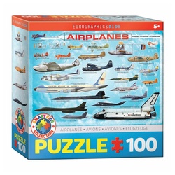 EUROGRAPHICS Puzzle Flugzeuge, 100 Puzzleteile bunt