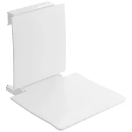Hewi System 800 K Einhängesitz mit Rückenlehne weiß 450 x 449 x 561 mm