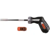 BAHCO Bit-Ratschenschraubendreher Pistolengriff & 6 Bits PH/PZ/Schlitz