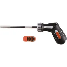 BAHCO Bit-Ratschenschraubendreher Pistolengriff & 6 Bits PH/PZ/Schlitz