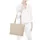 Valentino Pansy Shopper Polyurethan Ecru