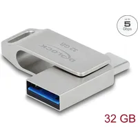 DeLock SuperSpeed USB Stick 32GB, USB-A 3.0/USB-C 3.0 54074