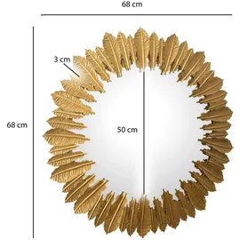 Wohnling Wandspiegel 68 x 68 cm Gold