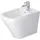 Duravit DuraStyle Stand-Bidet 37x57,5cm, m HL, ÜL, Hahnlochbank, Weiß