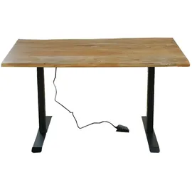 KAWOLA Schreibtisch LORA Akazie massiv / Braun