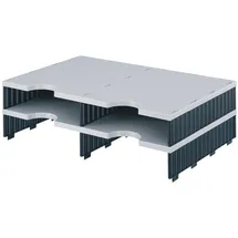 Styro Sortierstation Styrodoc grau/schwarz 4 St.