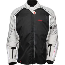 Modeka Manda, Textiljacke Damen - Schwarz/Hellgrau - 50