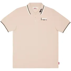 Lonsdale Lion Kurzarm-poloshirt - Sand / Black / White - S