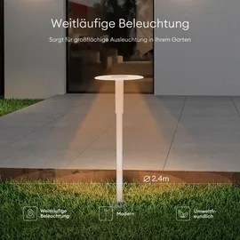 doporro Wegeleuchte weiß ⌀300 x H804 mm 6W IP65 wetterfest