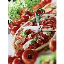 Triangle Pizzaschere Edelstahl grün-rot