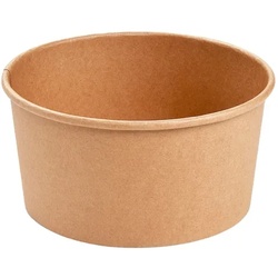 50 Salatschalen Snackschalen PAP/PE kraft Ø150mm 1000ml