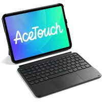 Inateck Hülle mit Tastatur für iPad 10/11 Generation, iPad Air 11" M3/M2, Pro 11 Schwarz