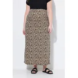 Ulla Popken Maxirock Damen Beige 50/52