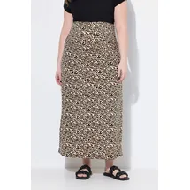 Ulla Popken Maxirock Damen Beige 50/52