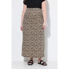 Ulla Popken Maxirock Damen Beige 50/52