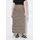 Ulla Popken Maxirock Damen Beige 50/52