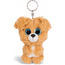 NICI, Unisex, Schlüsselanhänger, Schlenker Hund Lollidog 9cm Schlüsselanhänger, Braun, Weiss