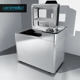 Arendo Brotbackautomat 550W, Brotbackmaschine, 25 Programme, glutenfreies Backen, Joghurtfunktion, 1 kg Kapazität, Direktantrieb