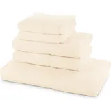 Möve for frottana, Handtuchset 5- TLG Handtücher | 100% Baumwolle, ivory