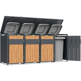 Westmann Mülltonnenbox Varius 4 265 x 116 cm grau