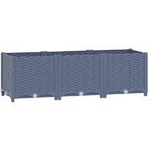 vidaXL Hochbeet 120x40x38 cm Polypropylen