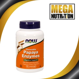 NOW Foods Papaya Enzym Lutschtablette (180 Lutschtabletten)