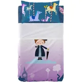 happyfriday Mr Fox Nanny Bettwäsche-Set für Babybett, Mehrfarbig, 2-teilig