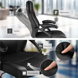Tectake Benny Kunstleder Schwarz