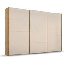 Rauch Schwebetürenschrank »Koluna«, Glasfront, inkl. 2 Innenschubladen sowie extra Böden beige