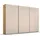 Rauch Schwebetürenschrank »Koluna«, Glasfront, inkl. 2 Innenschubladen sowie extra Böden beige