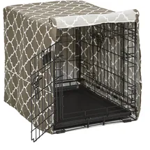 MidWest Homes For Pets CVR24T-BR Hundebox-Abdeckung, Stoff mit Teflonschutz, Sichtschutz für 61 cm lange Hundeboxen von MidWest und New World, maschinenwaschbar und trocknergeeignet