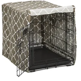 MidWest Homes For Pets CVR24T-BR Hundebox-Abdeckung, Stoff mit Teflonschutz, Sichtschutz für 61 cm lange Hundeboxen von MidWest und New World, maschinenwaschbar und trocknergeeignet