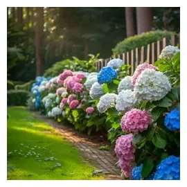 Plant in a Box - Hydrangea macrophylla - 3er Mischung Höhe 25-40cm