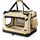 LIONTO Hundetransportbox 60 x 42 x 44 cm Beige