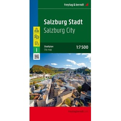 Freytag & Berndt Stadtplan Salzburg Stadt 1:7.500 - 1:15.000. Salzburg City. Salzbourg Ville. Salisburgo Città. Salzburgo Ciudad  Karte (im Sinne von