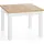 WFL GROUP Quadratischer Esstisch 90 x 77 x 90 cm braun