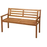 ProGarden Gartenbank - 120 x 57 x 75 cm - Akazie - natürliche Teakholzoptik