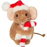 Teddy-Hermann Teddy Hermann Weihnachtsmaus mit Zuckerstange, 11 cm