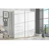 möbel-direkt.de Jugendzimmer-Set Gamingzimmer Tezaur "Snow" in Weiß mit Tiefziehfronten, (Komplett Set, 1-tlg., in verschiedenen Varianten wählbar), RGB- LED- Beleuchtung, ABS- Kanten, Bett mit Bettschubkasten weiß