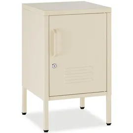 Tectake Nachttisch Baker 35 x 42,5 x 60,5 cm Creme